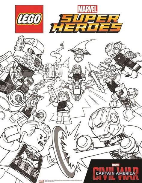 See the category to find more printable coloring sheets. Kids-n-fun.com | 15 coloring pages of Lego Marvel Avengers