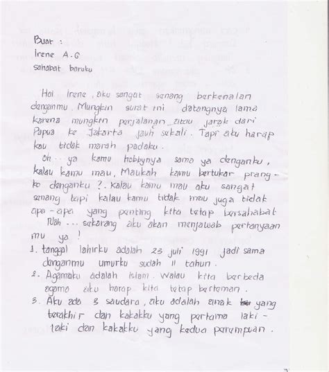 Contoh surat pribadi dalam bahasa inggris untuk sahabat. Contoh Surat Pribadi Untuk Sahabat, Teman dan Keluarga ...