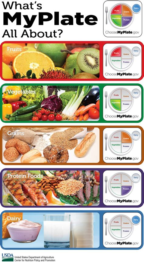 Topics cover food waste, serving sizes, food group recommendations and healthy eating. What's MyPlate All About? #Infographic MyPlate teaches the ...