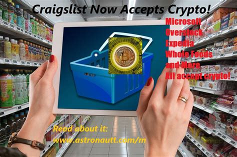 So yes, you can now pay at starbucks or whole foods using bitcoin and it won't even feel like a bit deal… which is exactly why this is such a big deal. Craigslist Adds Crypto Payment Option! More Major ...