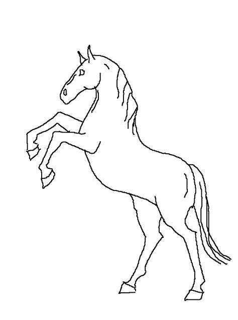 How to draw a mustang horse. Easy+to+Draw+Horses | rearing horse line drawing by ...