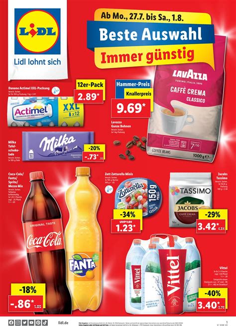 Denn jede woche stehen beim discounter große werbeaktionen an, die stets im prospekt angekündigt den neuesten lidl prospekt jetzt online ansehen. Lidl Aktueller Prospekt 27.07 - 01.08.2020 - jedewoche ...