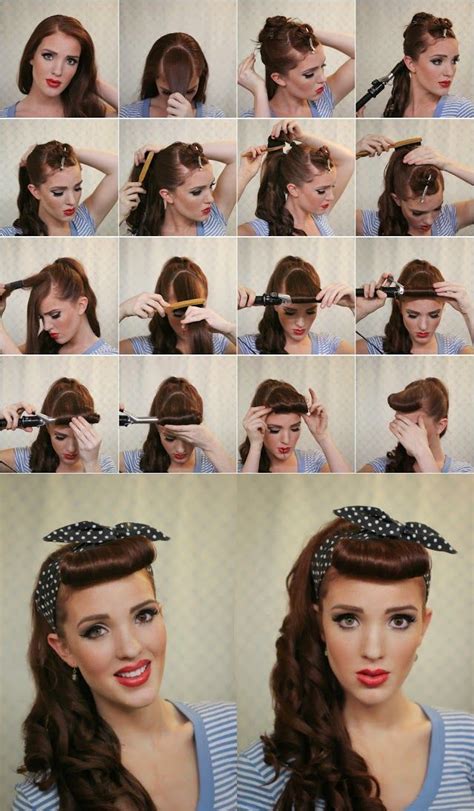 Simple 50s hairstyles for long hair | right hs. 50s hairstyles for long hair tutorial - Google Search ...