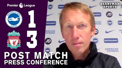 Maybe you would like to learn more about one of these? Brighton 1-3 Liverpool - Graham Potter FULL Post Match ...