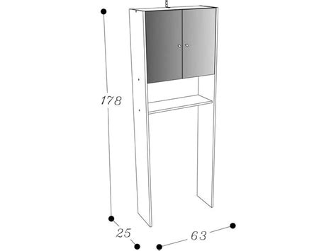 Meuble wc étagère bois gain de place pour toilettes portes. Meuble WC SORAMENA coloris chêne - Vente de Armoire ...