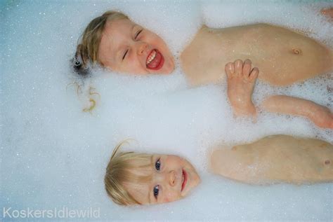 With any luck, bath time will become one of the most enjoyable parts of your days together: Sisters and Their Swingset