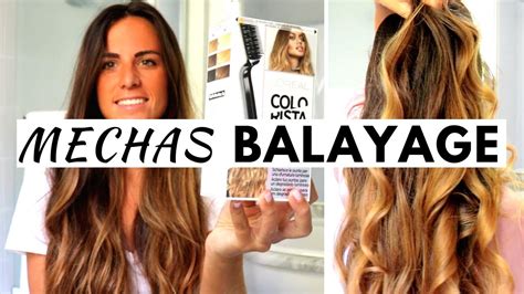 Podemos conseguirlas tanto con los kits de mechas que comercializan las diferentes marcas de cuidado del cabello como de manera más casera. Cómo hacer mechas Balayage ♥ en pelo oscuro - YouTube