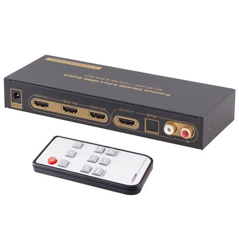 An spdif port is digital audio port. iArk 260348 3x1 V1.4 HDMI Switch with TOSLINK Optical ...