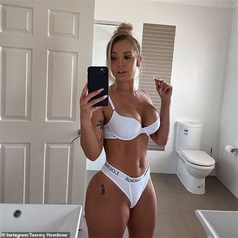 They float above it all. Tammy Hembrow shows off her famous curves in a skimpy ...