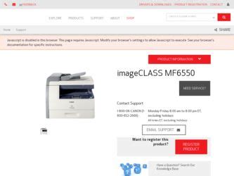Initially, you have to make certain that your computer when the process of the downloading is finished, your chauffeur data prepares to be set up, and also you should open up folder. Canon imageCLASS MF6550 Driver and Firmware Downloads