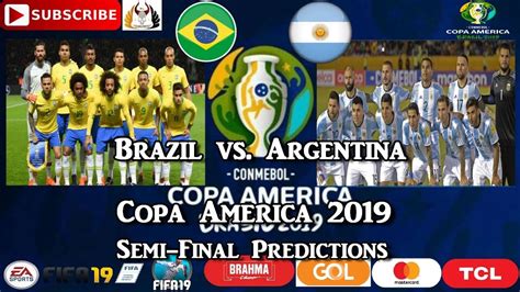 En la copa américa venezuela 2007, brasil le ganaba a argentina con un contundente resultado, logrando así su copa américa nº8. Brazil vs. Argentina | Copa America Brasil 2019 | Semi ...