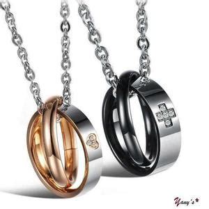 Conoce las 7 mejores cadenas de parejas que puedes regalar. Collares separables enamorados aniversarios | Posot Class