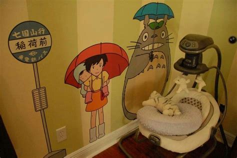 His bedroom is filled with wards, talismans and spells to hide his presence from those that seek him. Totoro wall decals | Totoro nursery, Kids' room, Kids room