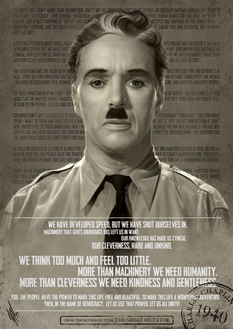 The jewish barber (charlie chaplin): Charlie Chaplin The Great Dictator Speech Text - Exemple ...