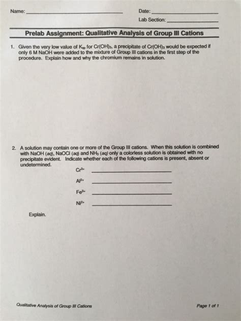 It is amphoteric, dissolving in both strong alkalis and strong acids. Solved: Given The Very Low Value Of K_sp Cr (OH)_3, A Prec ...