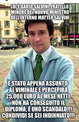 Matteo salvini a questo giro è europeista. Spunta Dario Salvini, fratello minore di Matteo assunto al ...