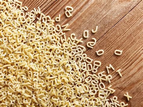 One of the easiest lunches you can pack, this alphabet pasta will fill them up good. Alphabet Noodles - With this small pasta in the shape of ...