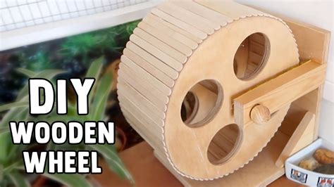 Diy hamster wheel | how to make wheel hamster. Wooden Hamster Wheel Tutorial | #DIYJuly 19 - YouTube | Diy hamster house, Hamster diy, Diy ...