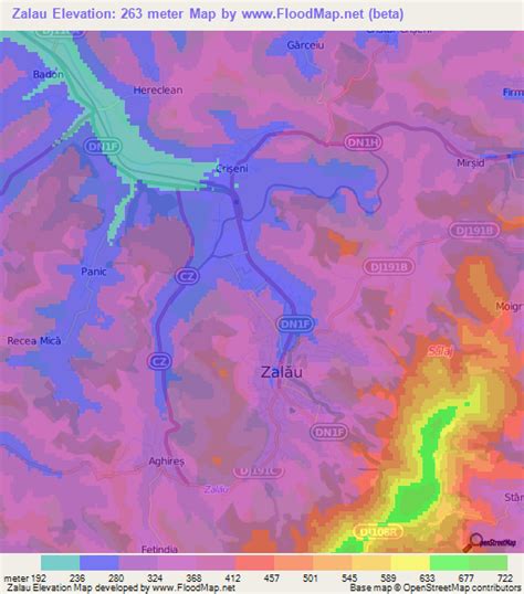 Zalau 3d map in google earth. Elevation of Zalau,Romania Elevation Map, Topography, Contour