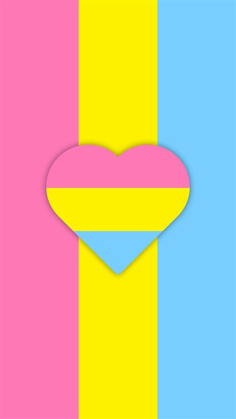 Colored pansexual symbol with drop shadow on white background. Pansexual Flag Wallpapers - Wallpaper Cave