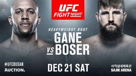 Ciryl gane's return to the octagon will have to wait even longer. Ciryl Gane vs. Tanner Boser Booked for UFC Busan