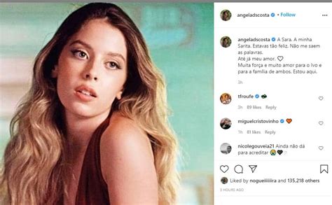 F oi no passado domingo que angie costa fez a revelação mais especial da sua vida: Angie Costa partilha vídeo com Sara Carreira: "A minha ...