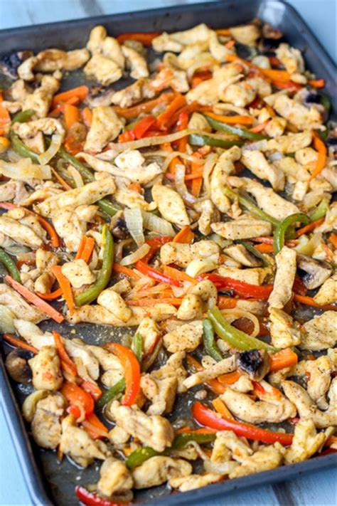 Drizzle with olive oil and toss well. Baked Chicken Fajita recipe | Chefthisup