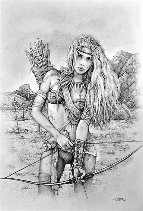 Discover the magic of the internet at imgur, a community powered entertainment destination. Warrior by Arantza Sestayo Fantasy Coloring pages ...