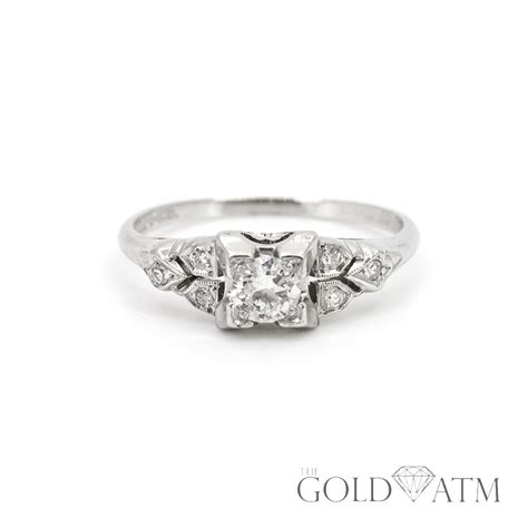 Get low prices on top selling products such as but not limited to wedding dresses , tablet pc , and cell phones. Vintage Platinum Engagement Ring (Size 5 1/2) - The Gold ATM