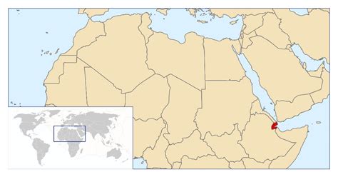 Mappery is a diverse collection of real life maps contributed by map lovers worldwide. Large location map of Djibouti in Africa | Djibouti ...
