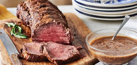 Season with 1 teaspoon salt and 1/2 teaspoon pepper. Sauce For Beef Tenderloin Atk : Beef Tenderloin with Mushroom Sauce with Roasted Brussels ...