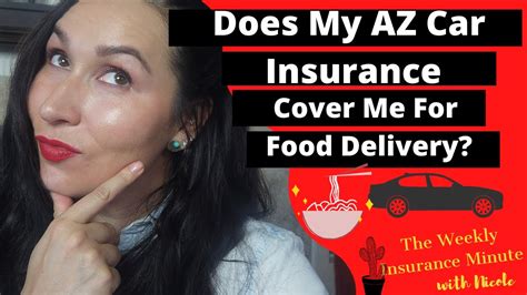 Fast food delivery driver insurance is easy with insurance revolution. Does My AZ Car Insurance Cover Me For Food Delivery? - YouTube