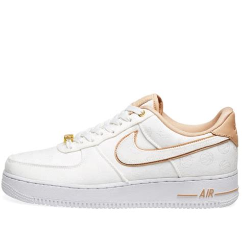 Nike air force 1 af1 summit white / metallic gold star trainers size uk 5.5. air force 1 white beige
