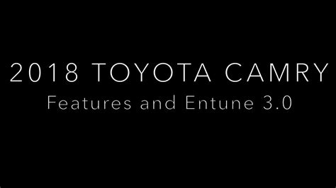 Adjust home screen layout, customize. 2018 Camry Features and Entune 3 0 - YouTube