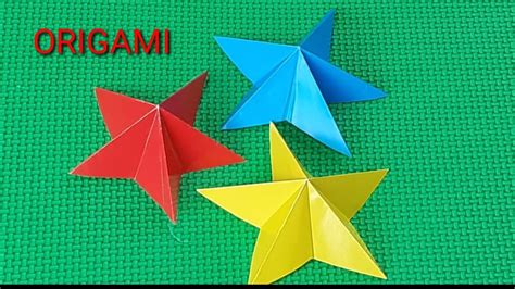 Cara membuat origami lucu dan mudah. Cara membuat origami bintang mudah untuk anak Tk dan Sd ...