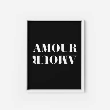 Amour Amour in 2020 | Typography art print, Wall printables, Printable ...