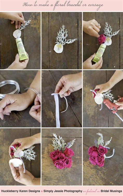 How To Make A Floral Bracelet / Wrist Corsage (With images ...