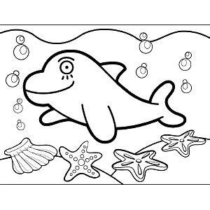 Harbor porpoises are dark gray or dark brown on their dorsal (upper) sides, lighter gray on their flanks and white on their their flippers are also dark in color with a dark stripe that extends to their eyes. Porpoise Coloring Pages at GetColorings.com | Free ...