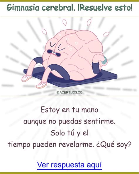 El juego mental aquí es cuando le preguntan quién eres y él se niega a decir que en realidad eres su novia, por lo que. Acertijos Juegos Mentales Con Respuesta / ¡20 JUEGOS CEREBRALES Y ENIGMAS MENTALES CON ...