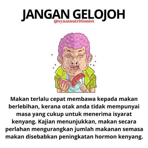 Umumnya orang makan 2 jam sesudah mereka makan. Jangan Gelojoh Makan & Kurangkan Gula, Ini Tip Kawal Nafsu ...