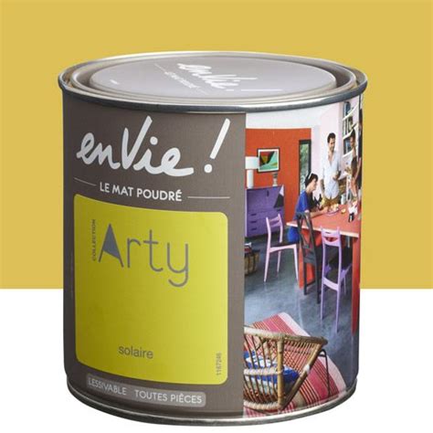 Peinture rose matinal mat luxens envie 2 l. Peinture multisupports Envie Collection Arty LUXENS, jaune ...