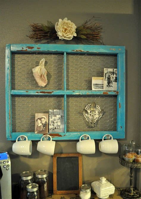 Window frame with lambs ear wreath, chicken wire frame, farmhouse wall decor, countrydecor,rustic wall decor, gallery wall decor countryhomeandheart 5 out of 5 stars (11,954) 25 Best Repurposed Old Window Ideas and Designs for 2017