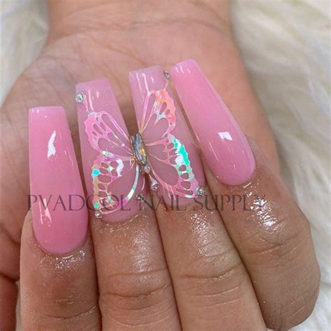 I make jumbo nail sets of 20 so that you are able to mix and match according to your nail bed sizes. Butterfly Nails Wings Holographic 3D Nail Stickers Decal ...