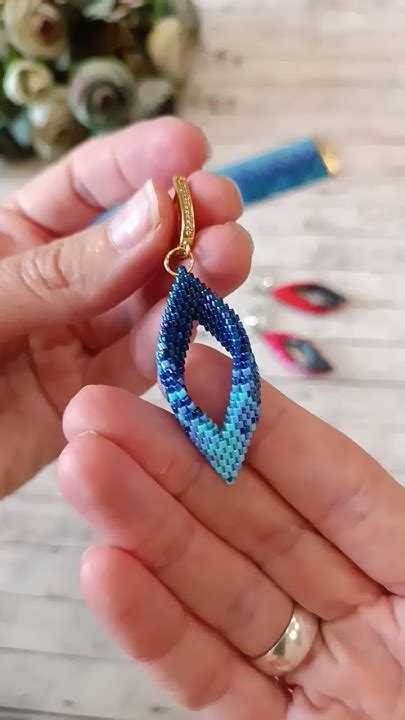 Обзор плетеных сережек-листиков. Overview of Braided Leaf Earrings ...