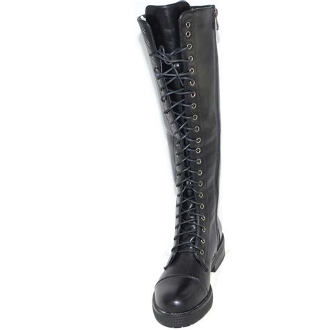 Maybe you would like to learn more about one of these? Stivali donna art:00243 anfibi stringato laccii moda ...