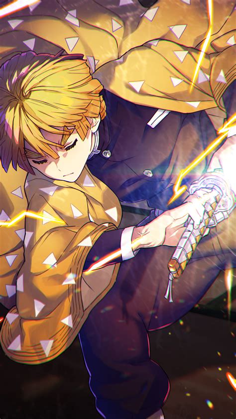 Home » wallpapers » anime. #324501 Zenitsu Agatsuma, Kimetsu no Yaiba, 4K phone HD ...