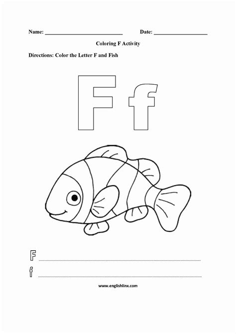 Practice working with words like fin, fat, and fox with these letter f worksheets. The Letter F Coloring Page Unique Letter F Coloring Page - Unbug | Coloring worksheets for ...