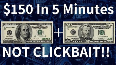 Make $150 Dollars In 5 Minutes RIGHT NOW! [Fast PayPal ...