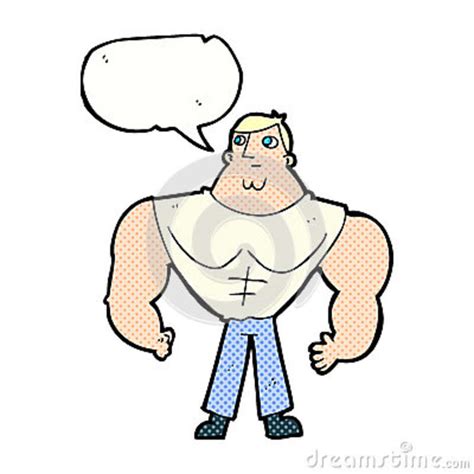 When you build an app from scratch there are hundreds of parts you'll need. Cartoon Body Builder With Speech Bubble Stock Illustration ...