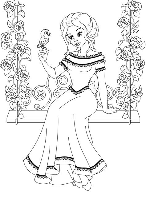 Maybe you would like to learn more about one of these? Tekenen Kleurplaat Meiden Moeilijk - Prinses Tekening ...